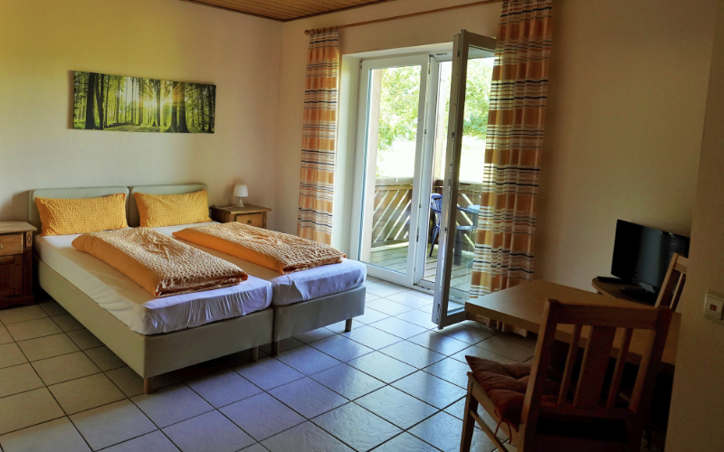 Schlafzimmer mit Wohnecke